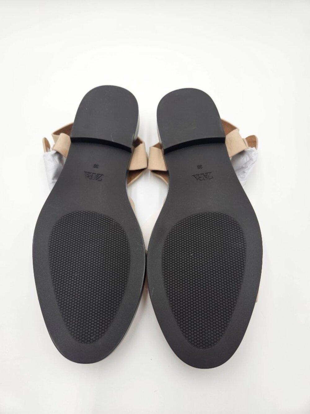 NWT + Dust Bag ZARA Leather Cage Fisherman Sandals | Sandy Brown | Size 7.5 - Picture 11 of 12